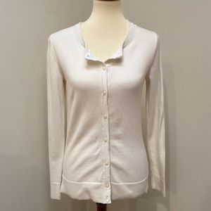 A New Day • Off White Ivory Button Cardigan Long Sleeve Top